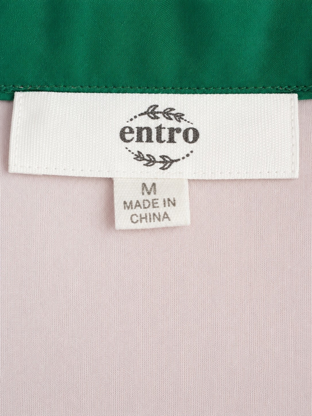 Entro Pink Green Abstract Print Pintuck Button Front Mini Dress M Boho Preppy - Picture 7 of 12
